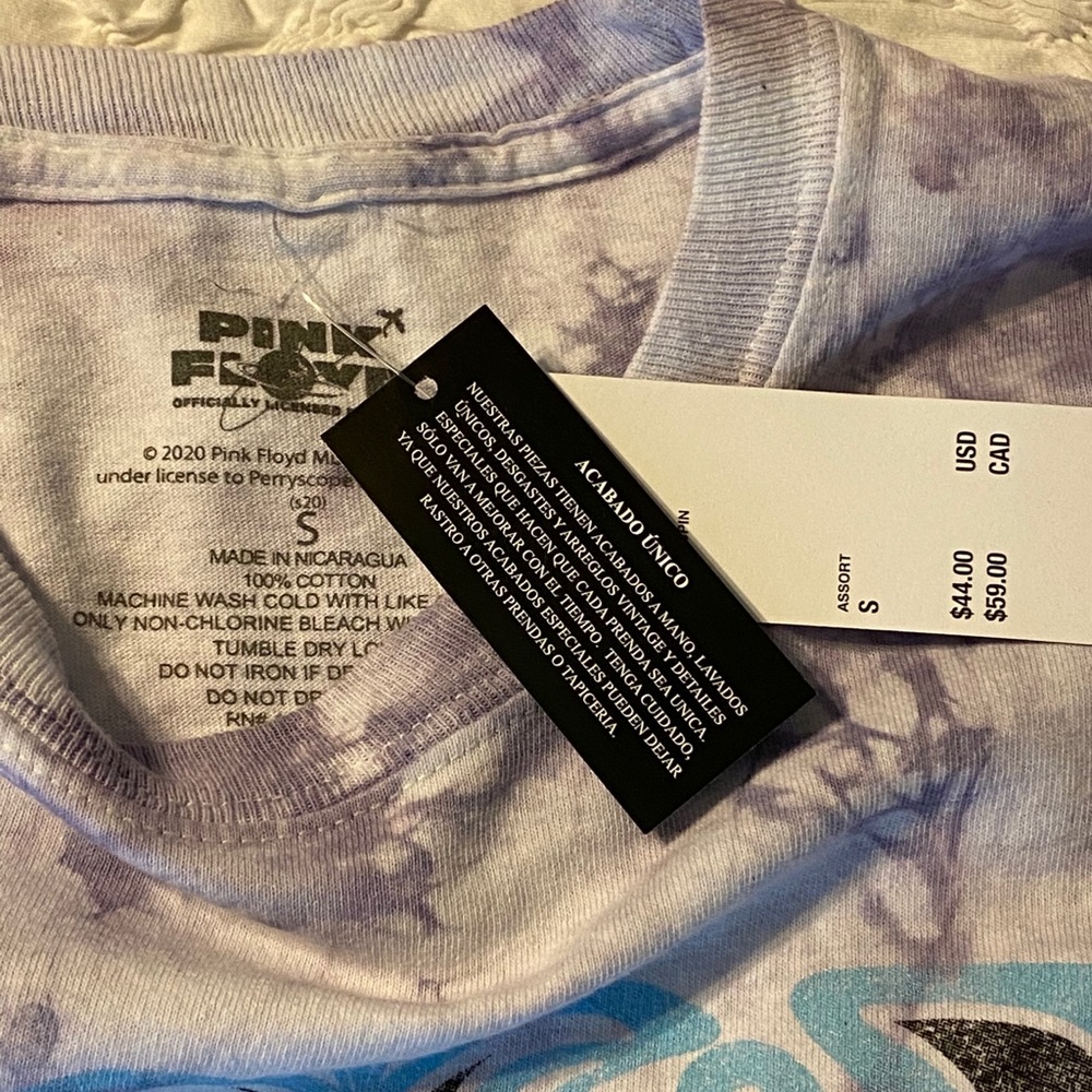 Pink Floyd tie dye long sleeves shirt 💜🎶✨ - Picture 7 of 10